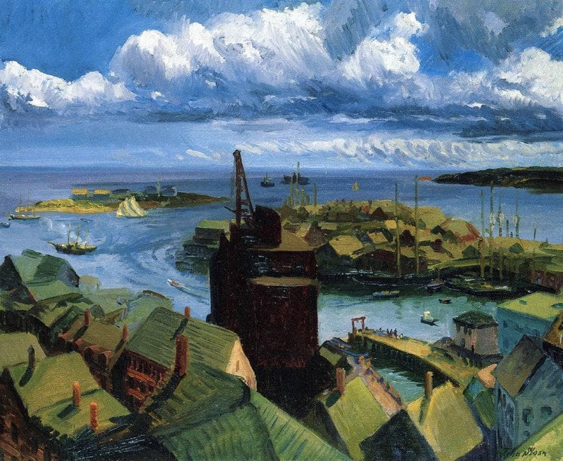 Gloucester Harbor by John French Sloan — Oil Painting Reproduction