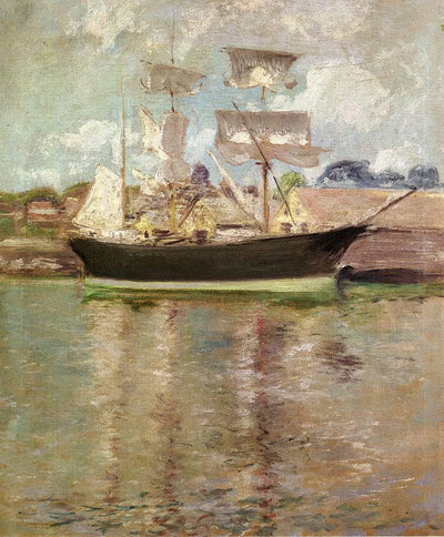 Gloucester Schooner in modern living room