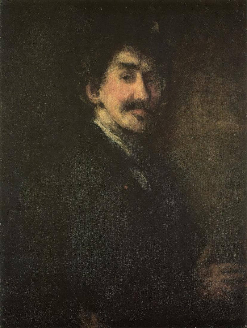 Gold and Brown (Self portrait) by James McNeill Whistler — Oil Painting Reproduction