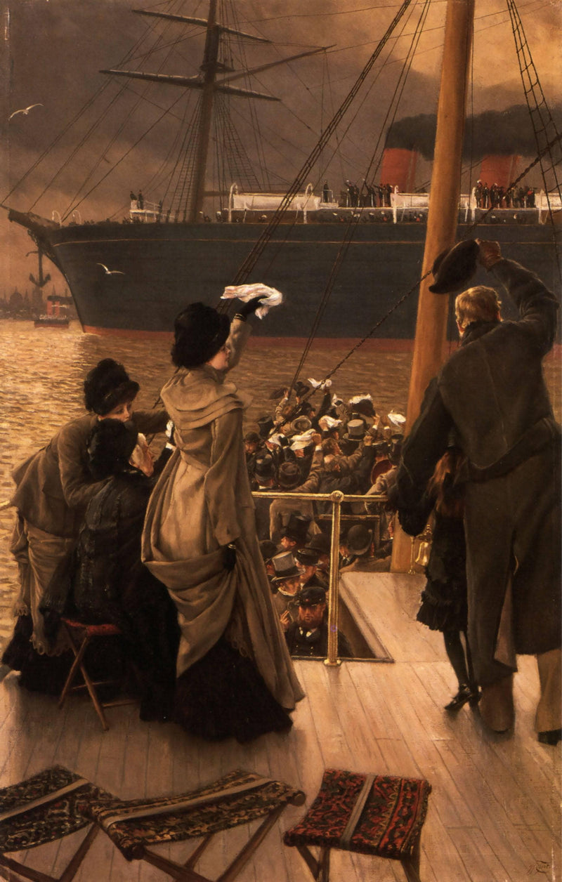 Goodbye, on the Mersey by James Tissot — Oil Painting Reproduction