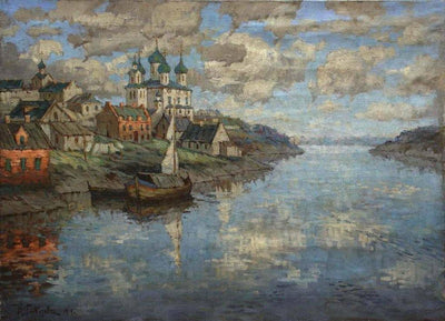 View from a River on Old Town in hallway