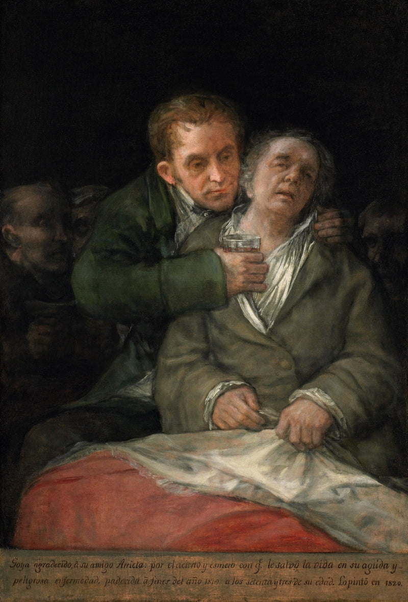 Goya Attended by Doctor Arrieta by Francisco Goya — Oil Painting Reproduction