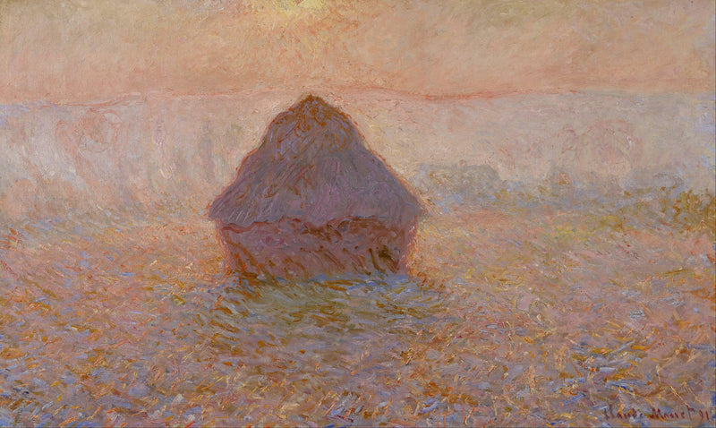 Grainstack, Sun in the Mist by Claude Monet — Oil Painting Reproduction