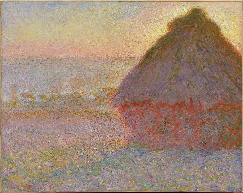 Grainstack (Sunset) by Claude Monet — Oil Painting Reproduction