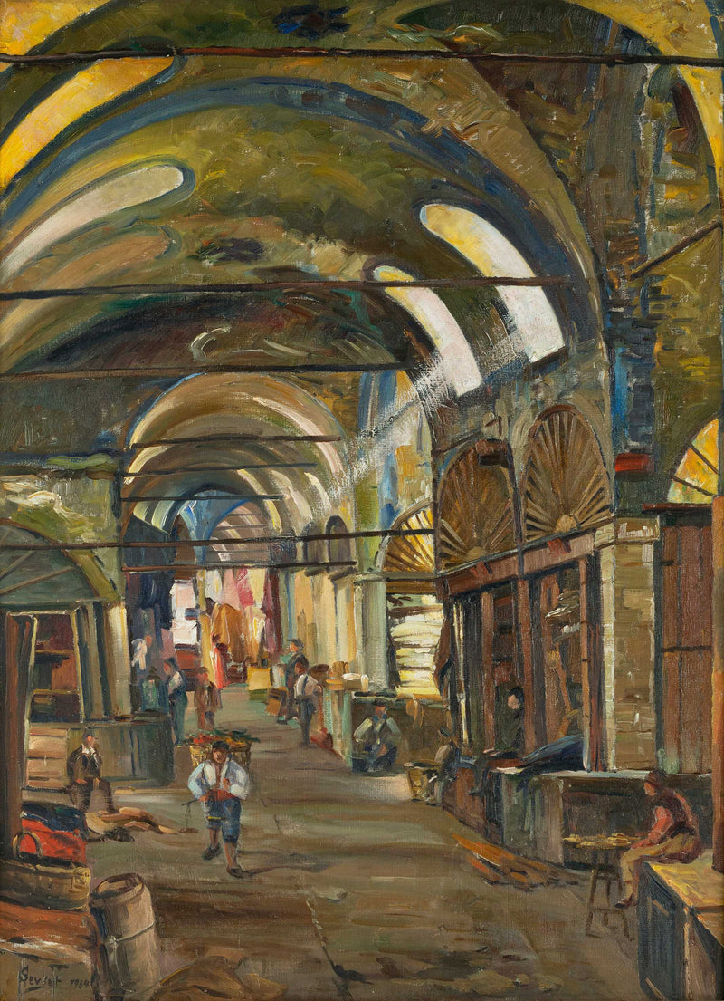 Grand Bazaar by Sevket Dag — Oil Painting Reproduction
