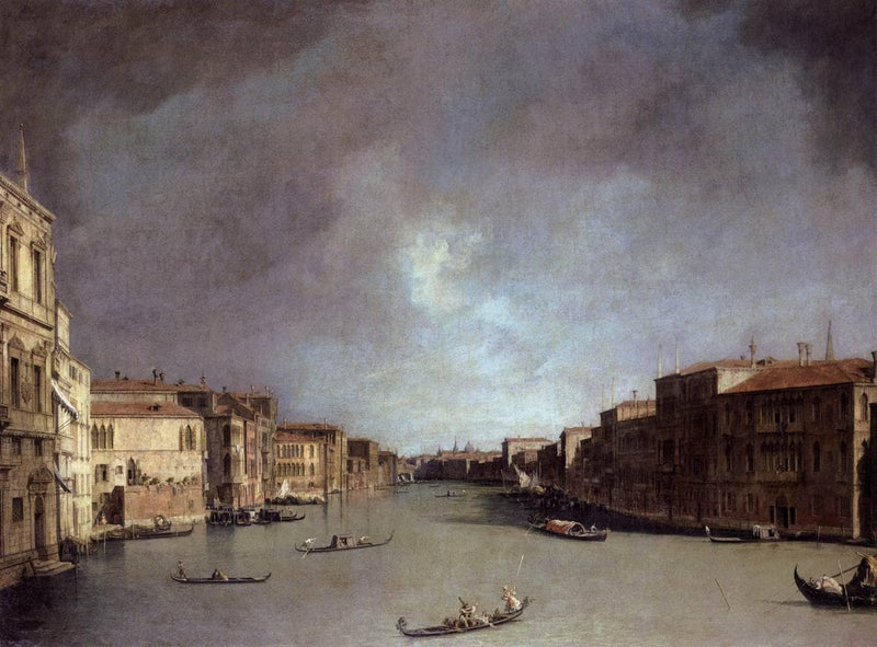Grand Canal: Looking from Palazzo Balbi by Canaletto — Oil Painting Reproduction