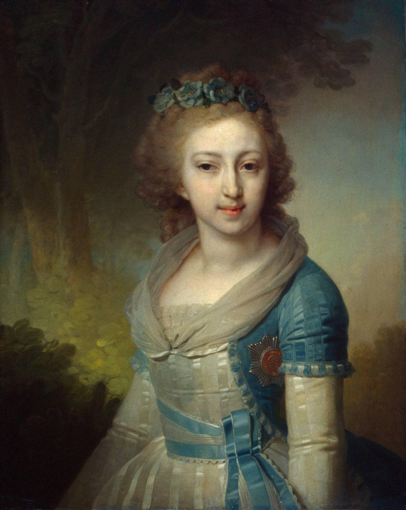 Grand Duchess Elena Pavlovna of Russia by Vladimir Borovikovsky — Oil Painting Reproduction