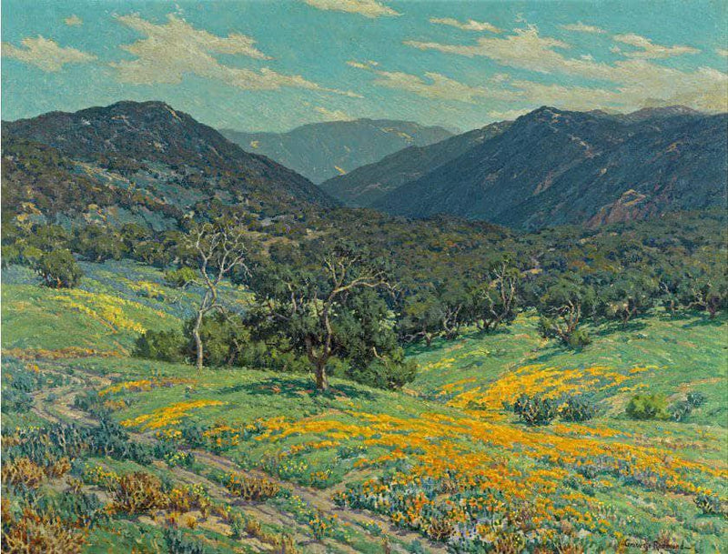 Spring in Southern California by Granville Redmond by Granville Redmond — Oil Painting Reproduction