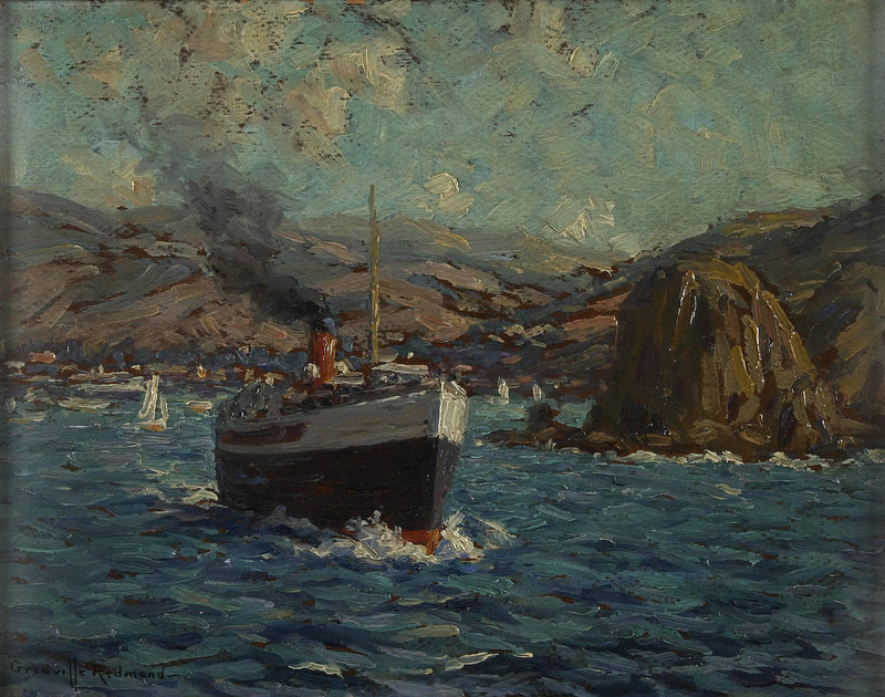 Steamer Leaving Avalon, Catalina Island by Granville Redmond — Oil Painting Reproduction