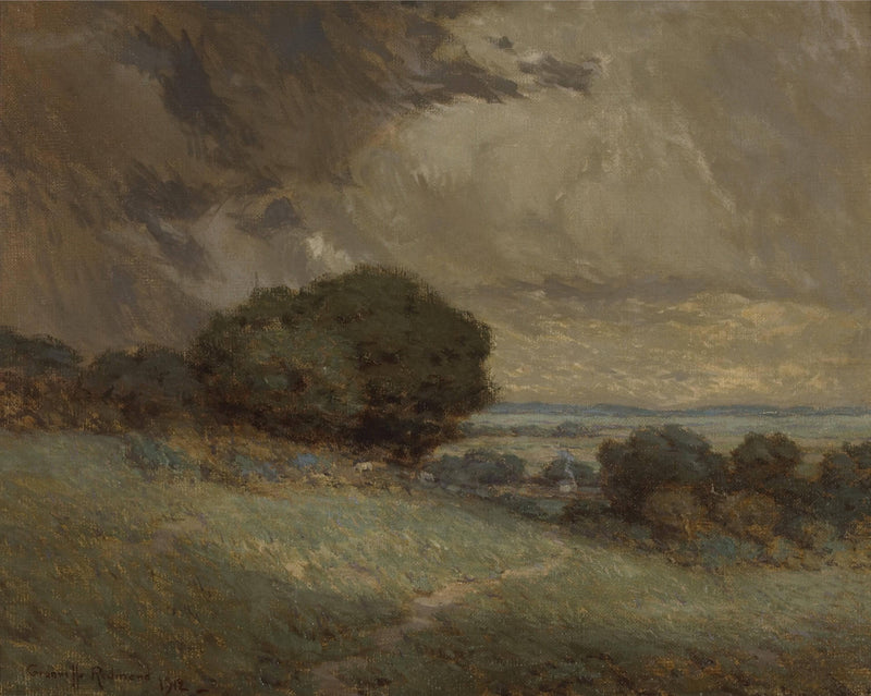 The Passing Storm by Granville Redmond — Oil Painting Reproduction