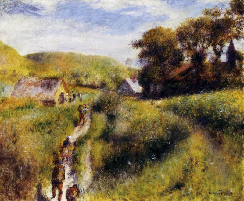 Grape Harvesters by Pierre-Auguste Renoir — Oil Painting Reproduction