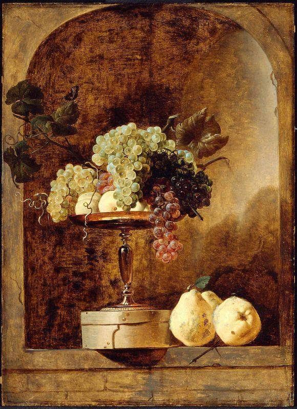 Grapes, Peaches and Quinces in a Niche by Frans Snyders — Oil Painting Reproduction