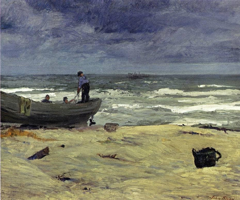 Gray Day, Jersey Coast by John French Sloan — Oil Painting Reproduction