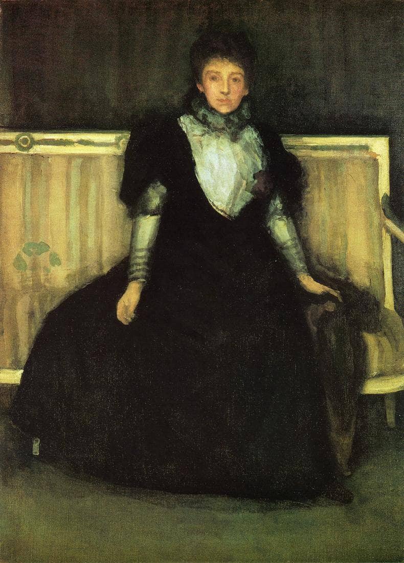 Green and Violet Portrait of Mrs. Walter Sickert by James McNeill Whistler — Oil Painting Reproduction