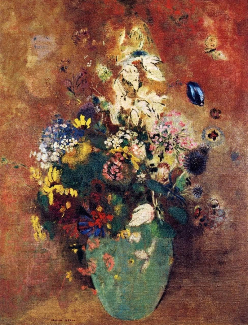 Green Vase by Odilon Redon — Oil Painting Reproduction