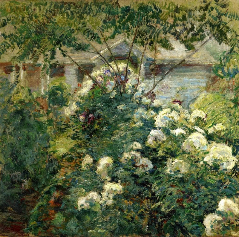 Greenwich Garden by John Henry Twachtman — Oil Painting Reproduction