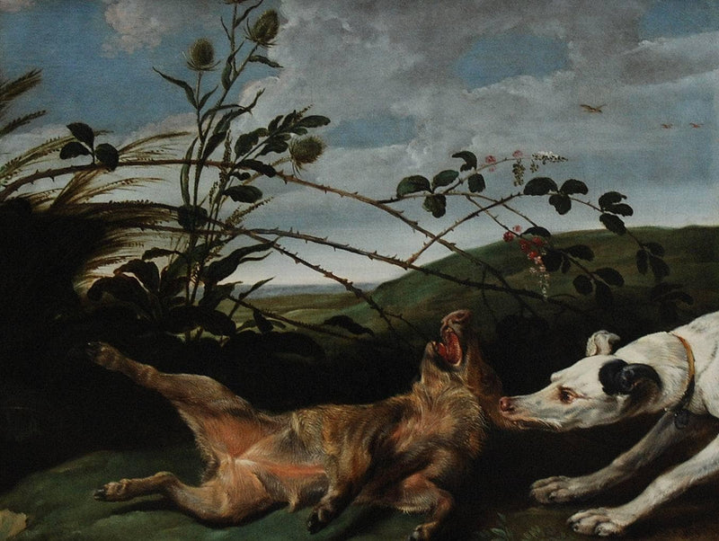 Greyhound Catching a Young Wild Boar by Frans Snyders — Oil Painting Reproduction