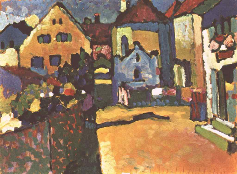 Grungasse in Murnau by Wassily Kandinsky — Oil Painting Reproduction