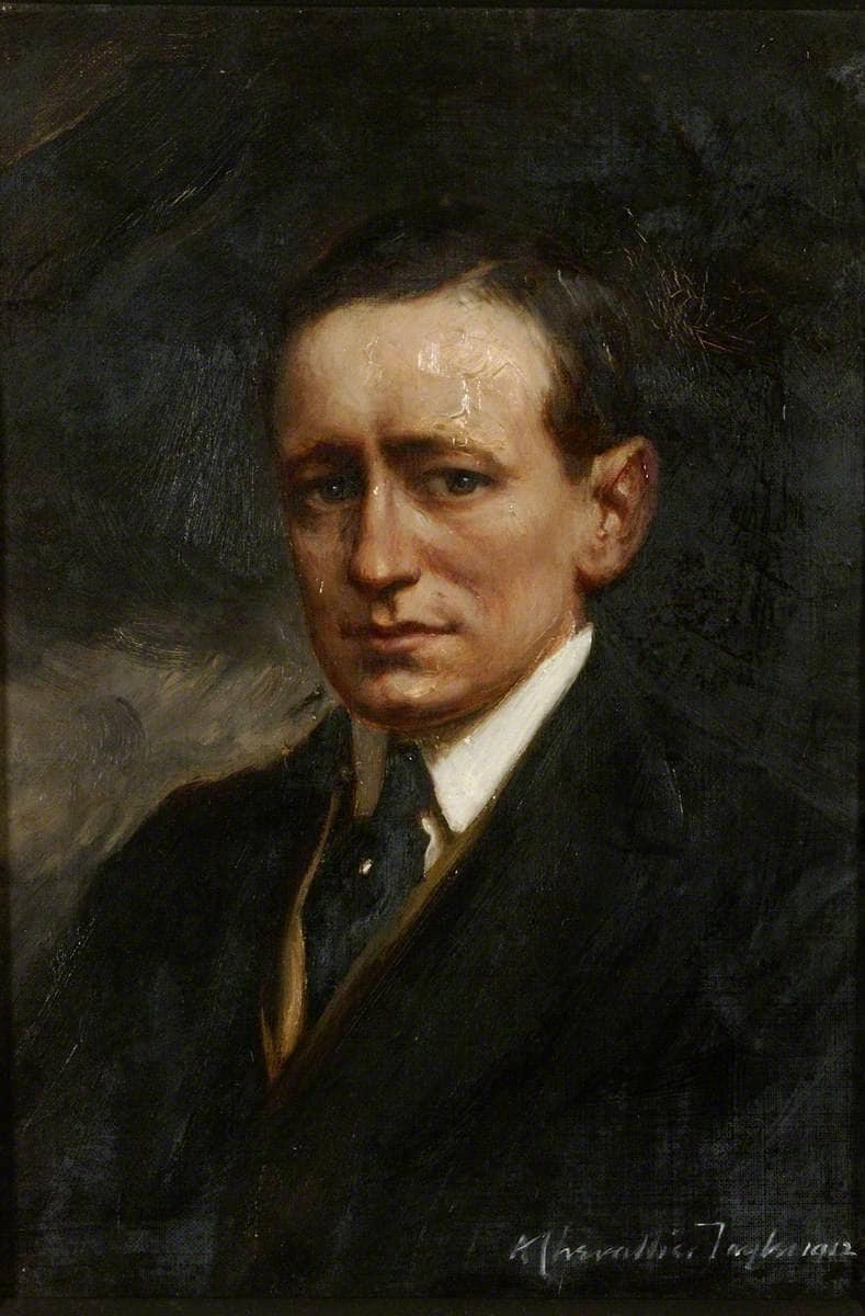 Guglielmo Marconi by Albert Chevallier Tayler — Oil Painting Reproduction