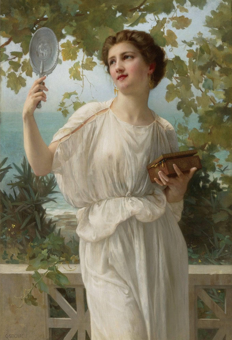 Admiring Beauty by Guillaume Seignac — Oil Painting Reproduction