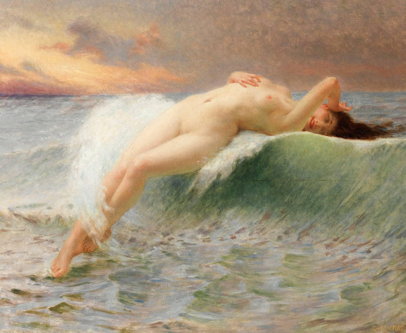 La Vague by Guillaume Seignac — Oil Painting Reproduction