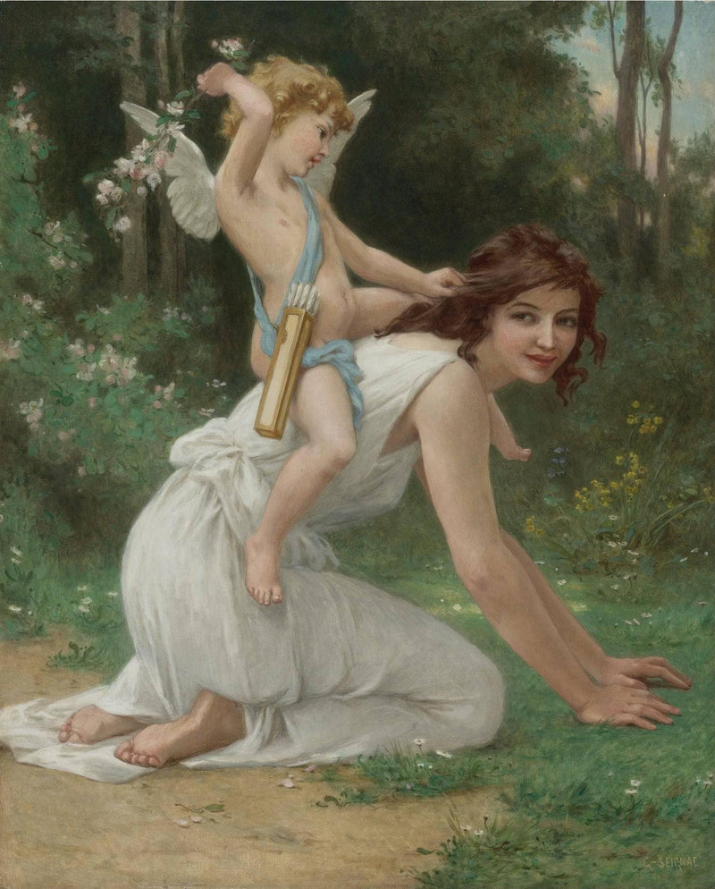 Venus and Cupid by Guillaume Seignac — Oil Painting Reproduction