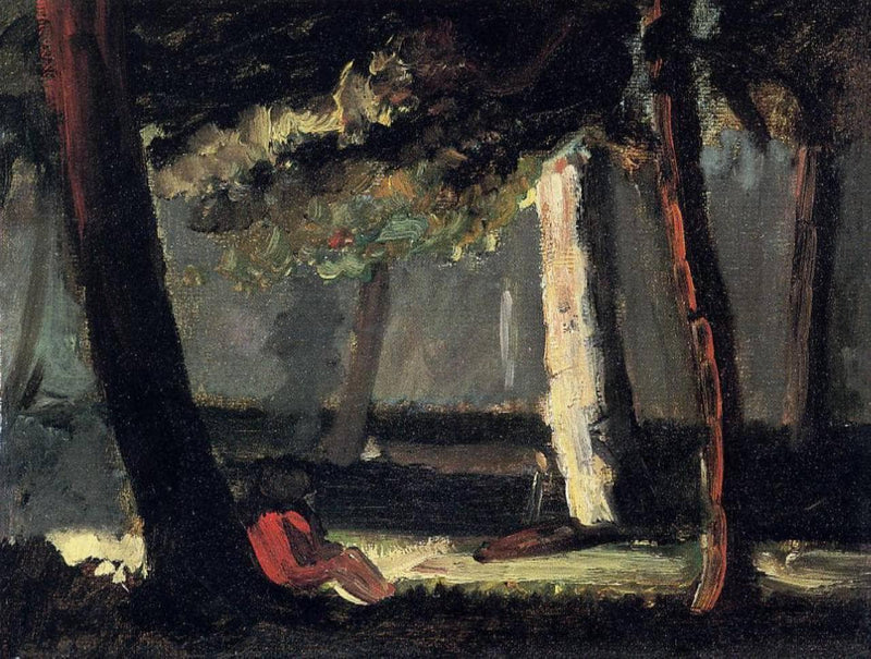 Guillaumin by the Road by Paul Cezanne — Oil Painting Reproduction