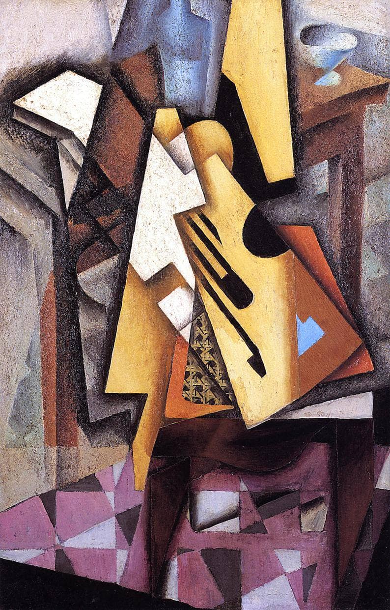 Guitar on a Chair by Juan Gris — Oil Painting Reproduction