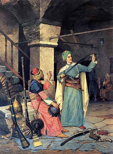 Gun Salesman by Osman Hamdi — Oil Painting Reproduction