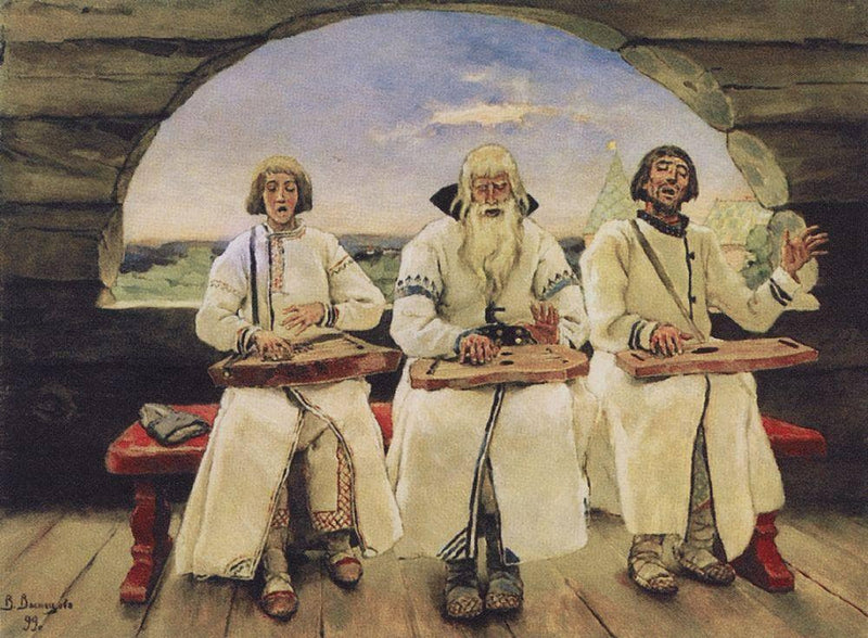 Guslars by Viktor Vasnetsov — Oil Painting Reproduction