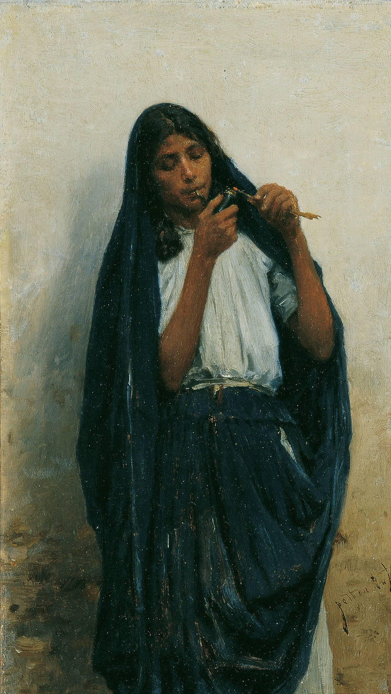 Gypsy by August von Pettenkofen — Oil Painting Reproduction