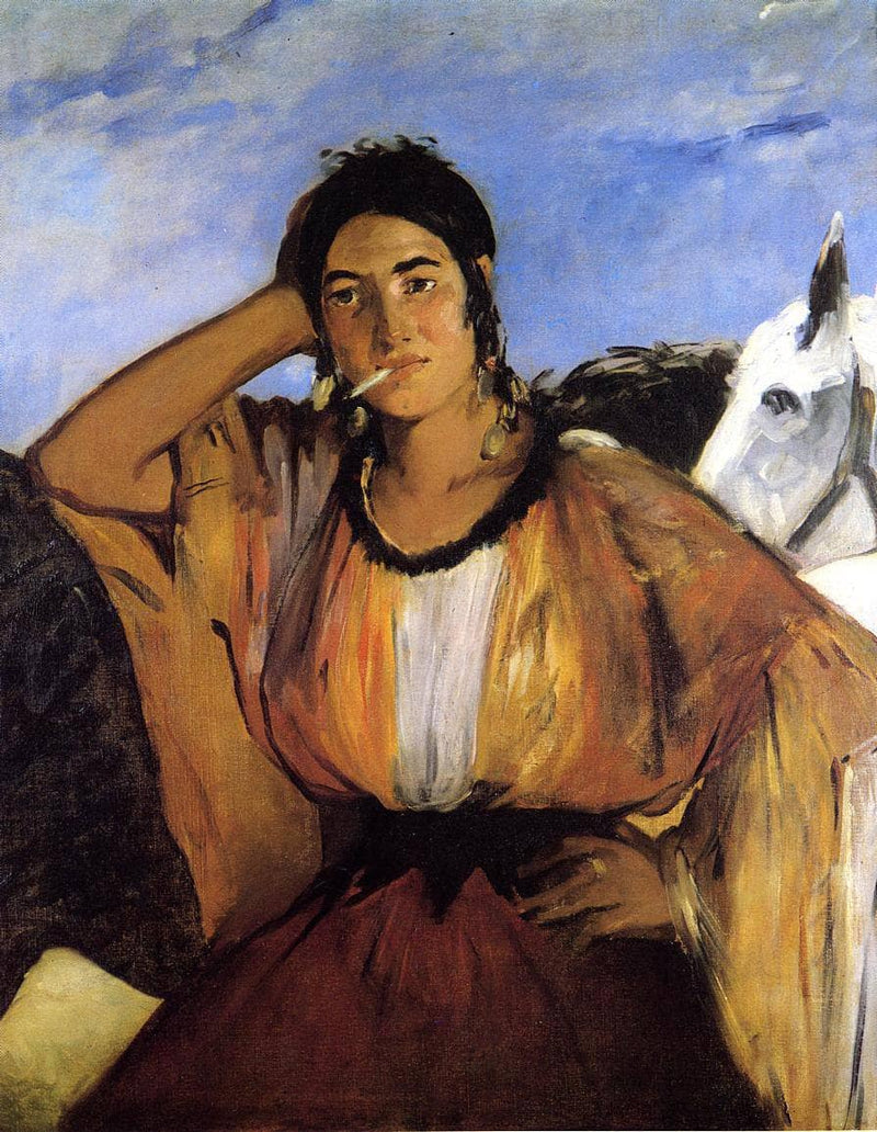 Gypsy with a Cigarette by Edouard Manet — Oil Painting Reproduction