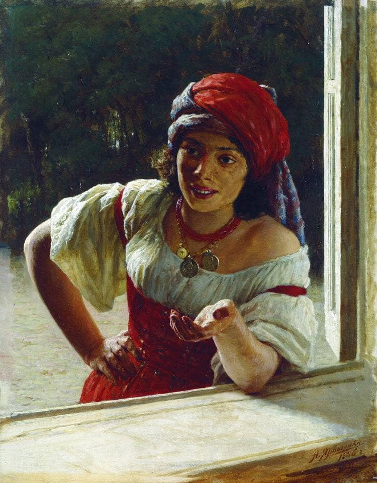 Gypsy Woman by Mykola Yaroshenko — Oil Painting Reproduction