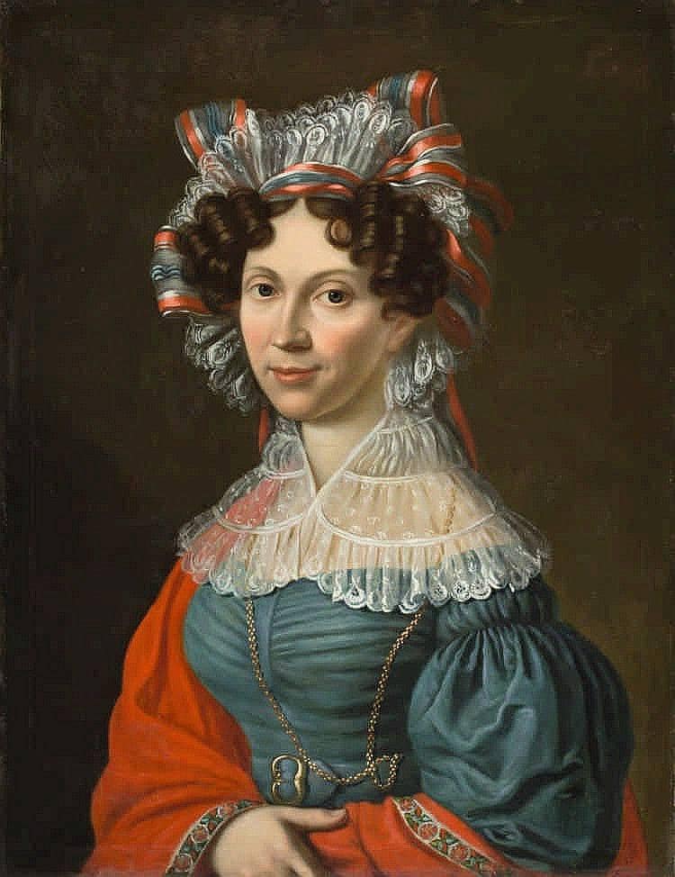 Portrait of a woman by Wilhelm Bendz — Oil Painting Reproduction