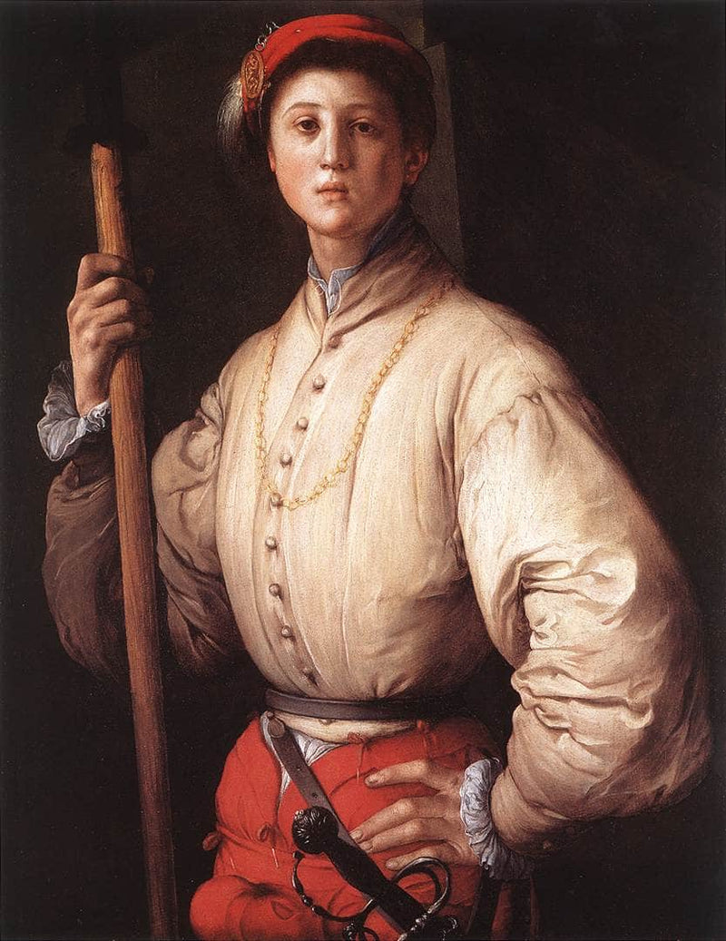 Halberdier by Jacopo Pontormo — Oil Painting Reproduction