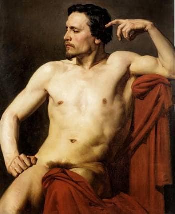 Half Length Figure by William-Adolphe Bouguereau — Oil Painting Reproduction