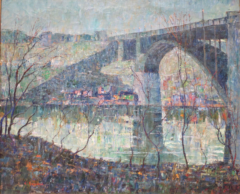 Harlem River by Ernest Lawson — Oil Painting Reproduction