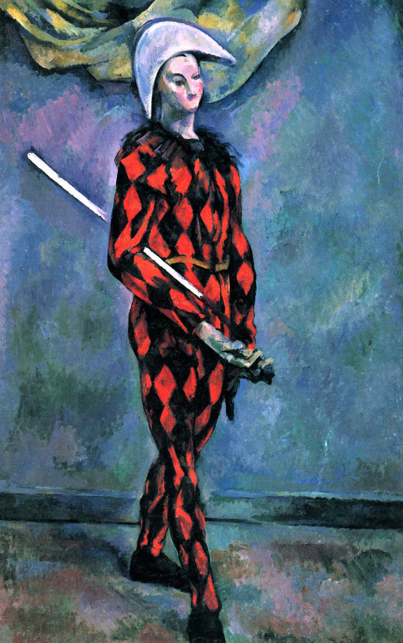 Harlequin by Paul Cezanne — Oil Painting Reproduction