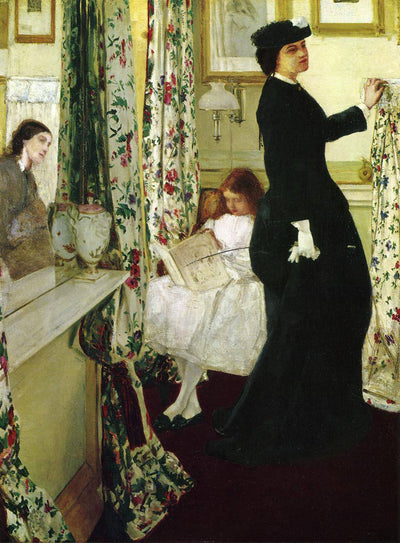 Harmony in Green and Rose: The Music Room in apartment