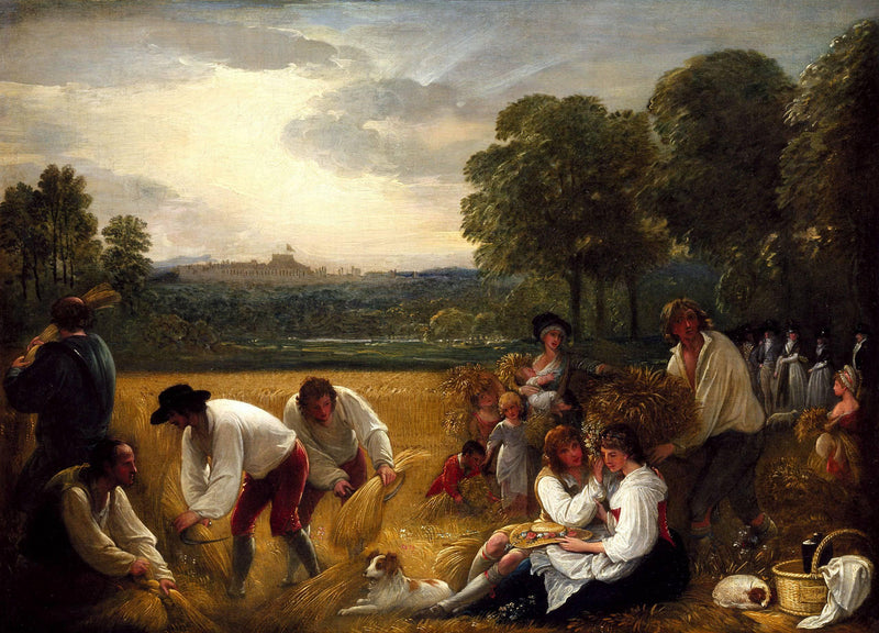 Harvesting at Windsor by Benjamin West — Oil Painting Reproduction