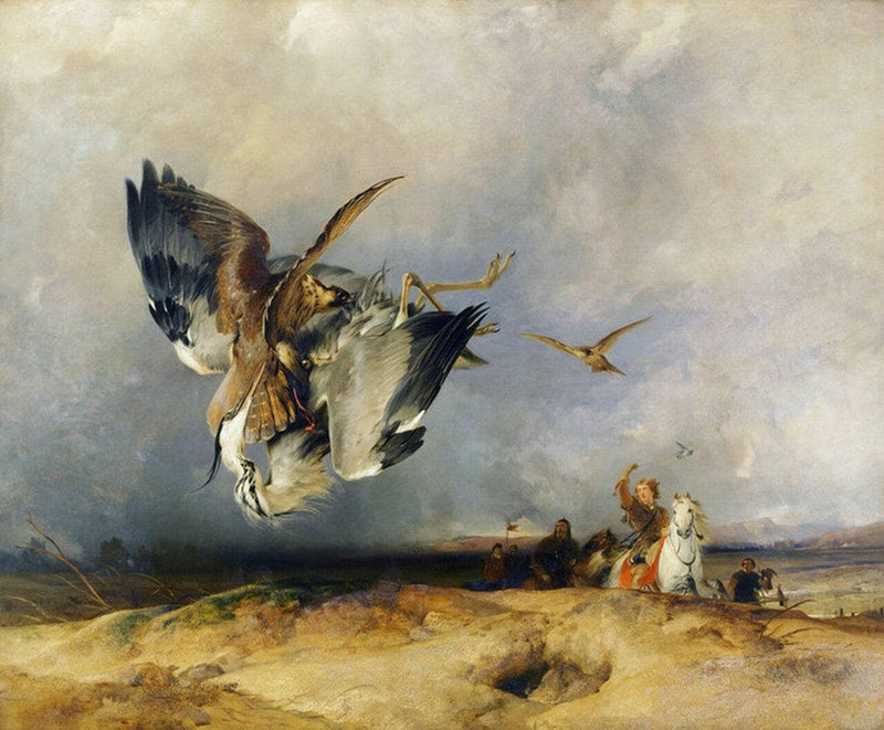 Hawking by Edwin Henry Landseer — Oil Painting Reproduction