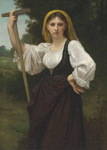 Hay-Maker by William-Adolphe Bouguereau — Oil Painting Reproduction