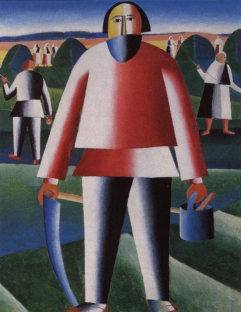 Haymaking by Kazimir Malevich — Oil Painting Reproduction