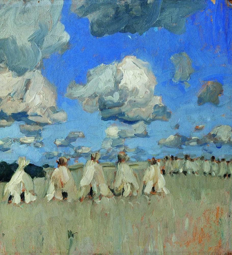 Haystacks by Isaac Levitan — Oil Painting Reproduction