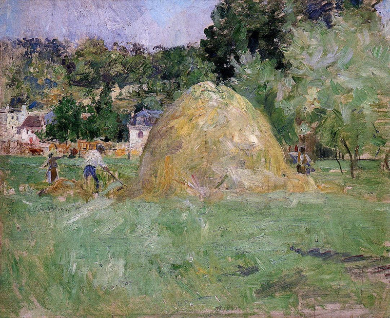 Haystacks at Bougival by Berthe Morisot — Oil Painting Reproduction