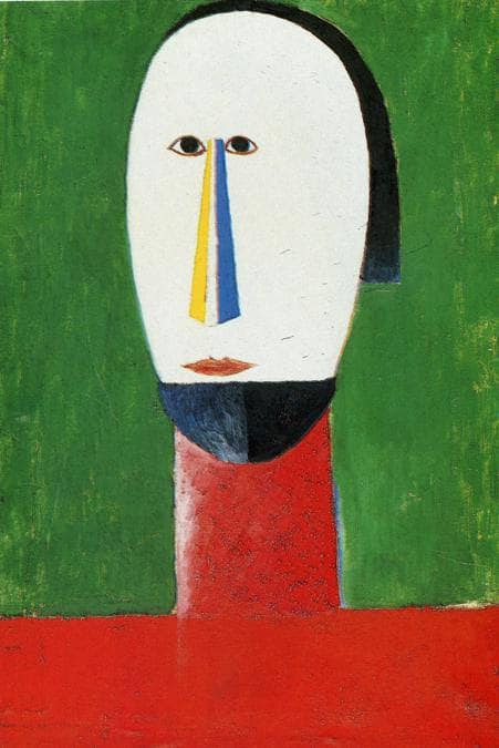 Head by Kazimir Malevich — Oil Painting Reproduction