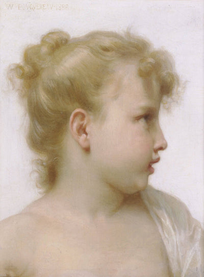 Head Of A Little Girl in modern living room