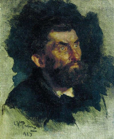 Head of a Man in modern living room