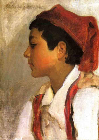 Head of a Neapolitan Boy in Profile in bedroom