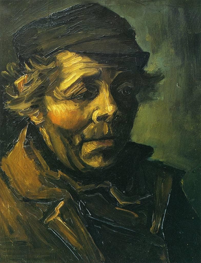 Head of a Peasant (Study for the Potato Eaters) by Vincent van Gogh — Oil Painting Reproduction